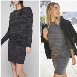 Athleta Beyond Soft Avenues Dress In Space Dye Long Sleeve | Small